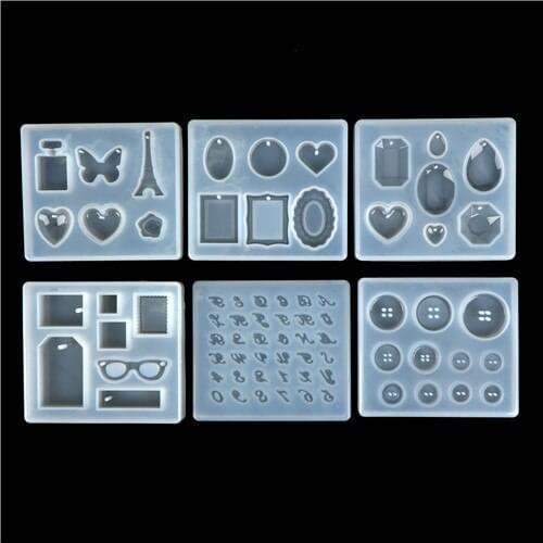 1PC Silicone Mold Diy Craft Mini Miniature Jewelry Cake Tools Necklace Making Resin Pendent Decorative Moulds