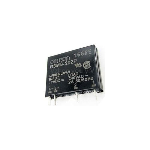 10PCS/Lot G3MB-202P-12VDC G3MB-202P G3MB-202PL 12V DC-AC SSR 12VDC/240VAC 2A Solid State Relay