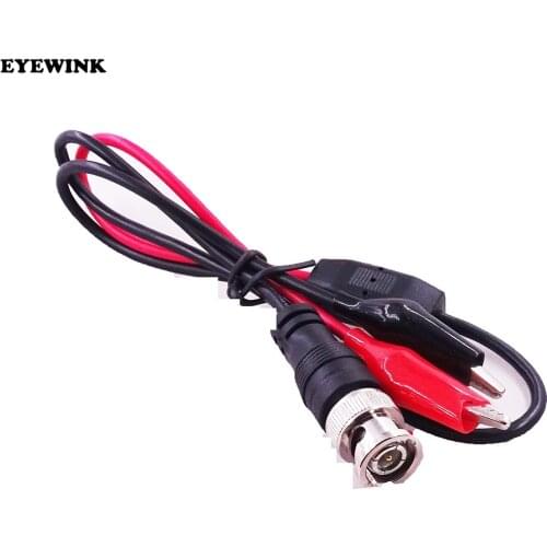 10pcs 1m BNC Male Plug to Dual Alligator Clip Oscilloscope DIY Test Probe Leads Crocodile Clips Roach Clip