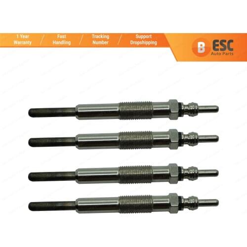 ESC EGP25-1 4 Pcs Heater Glow Plugs 7700111940, GN019, 0100226375 for Renault Dacia Daewoo 1.9D