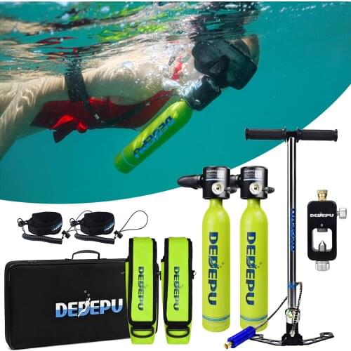 S3000 Mini 0.5L Scuba Tank Dive Air Cylinder Oxygen Cylidner 10 Minutes Capability Diving Oxygen Underwater Breathing Device