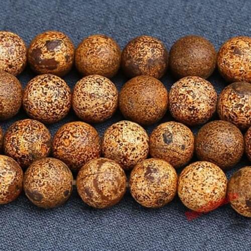 Free Shipping Natural Stone bark agat Loose Beads 16" Strand 6 8 10 12 MM Pick Size For Jewelry Making