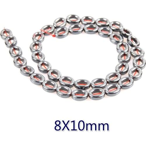 Natural stone magnet stone beads non-magnetic black gallstone loose beads for jewelry making DIY necklace bracelet accessories