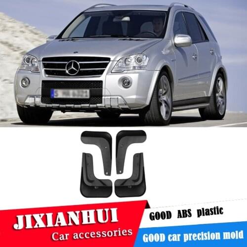 For BENZ ML 2006-2011 Mudflaps Splash Guards Front With the color and rear Mud Flap Mudguards Fender Modified special