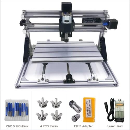 Desktop 1610 / 2418 / 3018 GRBL Control DIY Hobby Mini CNC Wood Router PCB Milling Engraving Machine