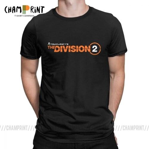 The Division 2 SHD T-Shirt Men Casual Cotton Tees Round Neck Short Sleeve T Shirts Printed Tops