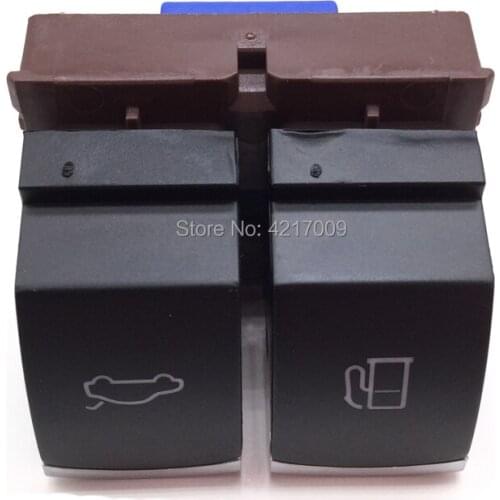 Chrome Fuel Tank Door + Trunk Release Button Switch For VW Passat CC Jetta OE#: 35D 959 903 / 35D959903