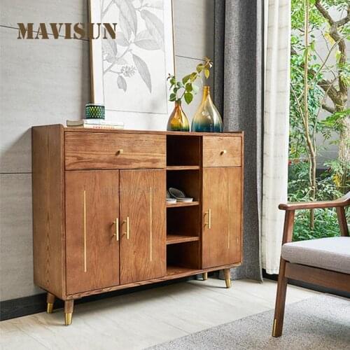 Italian Minimalist Shoe Cabinet Household Hallway Large Capacity Entry Cabinet Modern Storage Shoe Rack For Small Apartment