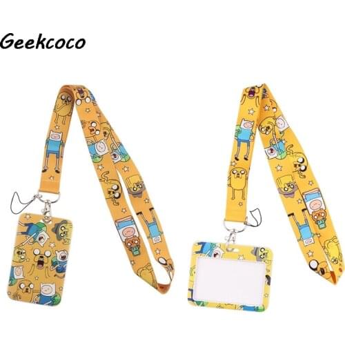 J2708 Cartoon Neck Strap Lanyard for keys Gym Mobile Phone Straps USB badge holder DIY Hang Rope Witht Card Holder