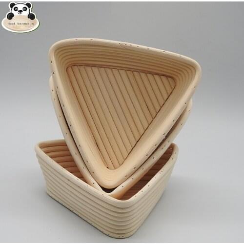 Best banneton European Style Shaped Banneton Brotform Bread Dough Proofing Rising Rattan Basket with Linen Liner Cloth