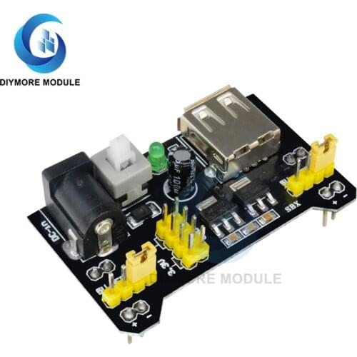 MB-102 Module 2 Channel Board MB102 DC 7-12V Micro USB Interface Breadboard Power Supply Module for arduino Diy Kit