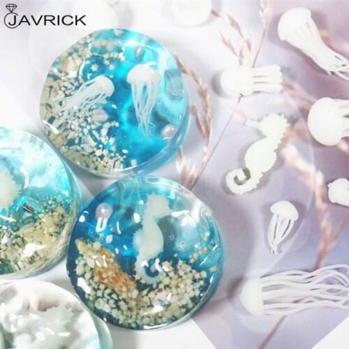 Mini Jellyfish Modeling Resin Mold Ocean Theme Fillers DIY Filling Materials Making Accessories