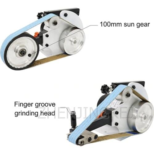 220V Abrasive Belt Machine Small Sander Belt Grinder Industrial Grade Electric Polisher Woodworking Sanding Grinding Machine