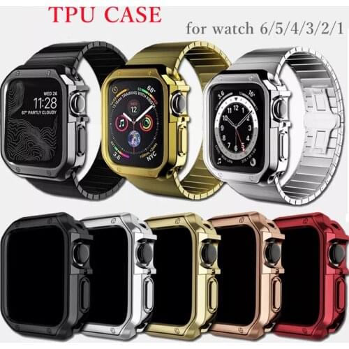 Soft Clear TPU Screen Protector for iWatch 4 3 44MM 40MM strap Watch Cover for Apple Watch band Case 6 SE 5 4 3 2 1 42MM 38MM