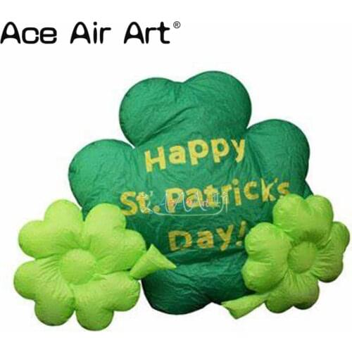 Inflatable Shamrock,inflatable St.Patricks Day yard art decoration