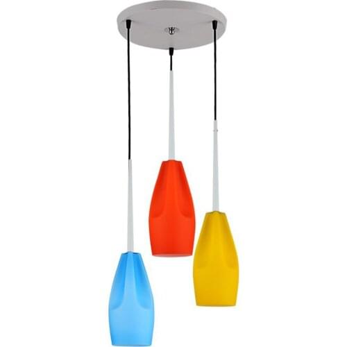 Modern Glass Bottles Dining Room Pendant Lamp Restaurant Bar Counter Hanging Lighting Fixtures Study Room Pendant Lamps