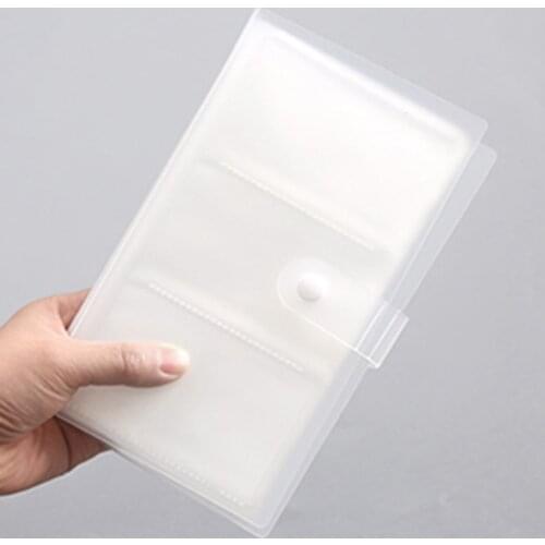Card Book Buckle Card Bag High Capacity Business Card Folder/Book 240 Card Position 7 Colors Without Card 1pc About 19*12cm