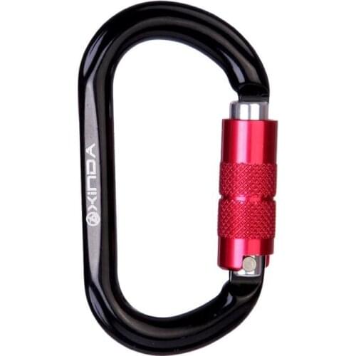 Professional Tension 25KN Outdoor Climbing Carabiner O-shape Automatic Lock Carabiner Mountaineering Multi Function Tools