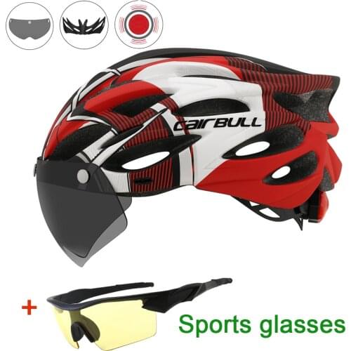 Cairbull Ultralight Cycling Helmet Bicycle Helmet In-Mold With Visor MTB Road Racing Bike Helmet Riding Safe Cap Casco Ciclismo