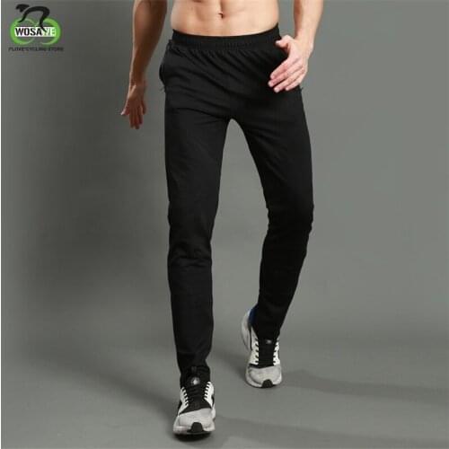 BARBOK Running Pants Stripe Men Professional Sports Leggings Gym Fitness Yoga Pants Zipper Leg Soccer Football Training Pants
