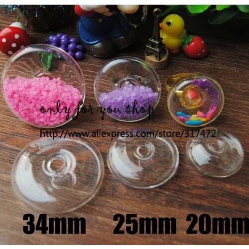 Glass Vial Glass Locket Pendant 100set/lot (only glass bubble)