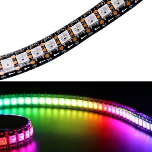 LED Lights Full Color Led Pixel Strip Lighting 2812B DC5V DIY PCB Waterproof @8 WWO66
