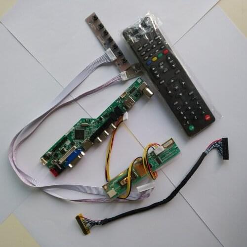TV LCD LED RF VGA AV USB LED HDMI Mother Board DIY For LTN160AT01-W01/Y01 16" 1366*768 Panel Screen Monitor