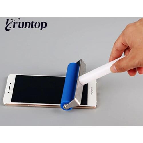 1pcs 10cm Blue Universal Silicone Roller Soft Rubber Mobile Phone Repair Tools laptop screen film pasting LCD OCA
