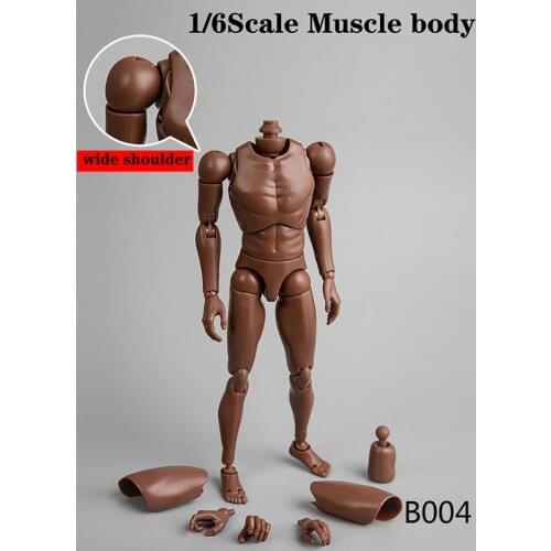 In Stock B003/B004 2021 Upgrated Version 1/6 Narrow Shoulder Wide Shoulders/Narrow Shoulders Black Color for 1:6 Head Sculpt