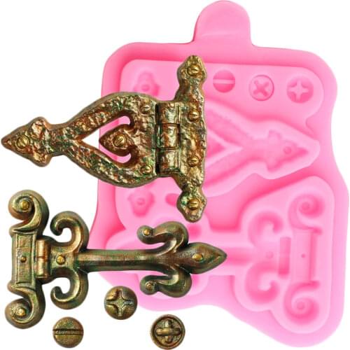 Hinge Screw Silicone Mold Cupcake Topper DIY ​Fondant Cake Decorating Tools ​Chocolate Gumpaste Mould Polymer Clay Candy Molds