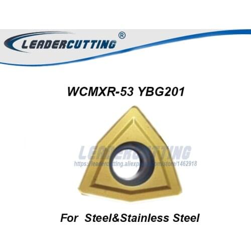 WCMX030208R-53 WCMX040208R-53 050308 06T308 080412 YBG201 YBD252*10pcs U Drill Carbide Inserts, Steel and Stainless Steel