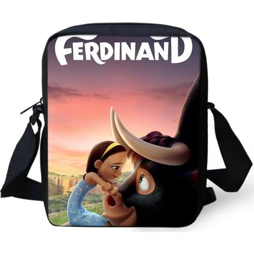 HaoYun Womens Messenger Bags Ferdinands Pattern Chidrens Shoulder Bags Cartoon Anime Designer Teenagers Mini Flaps Puse Bags
