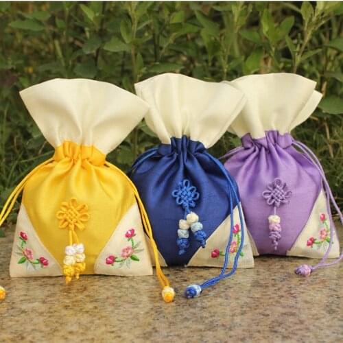 1pc 10*15cm jewelry bag fragrant bag empty bag bundle mouth pull rope small cloth bag