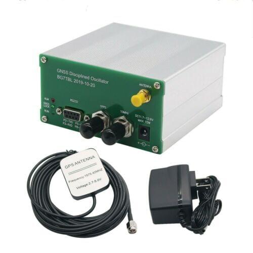 10MHZ OUTPUT SINE WAVE GPS DISCiPLINED CLOCK GPSDO + Antenna+ Power supply
