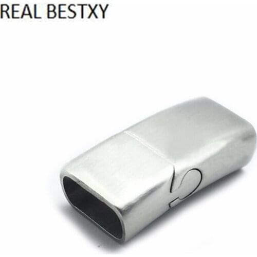 20pcs/lot hole size 10.5*5m engrave logo Magnet Hook Magnetic Clasp Leather Bracelet Clasp Jewelry Findings