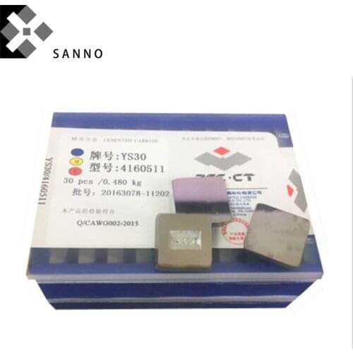30PCS YC45 / YS8 / YW3 / YS25 / YS30 / YG8N / YG6X 416051CNC carbide milling insets square mills lathe blade / carbide tips