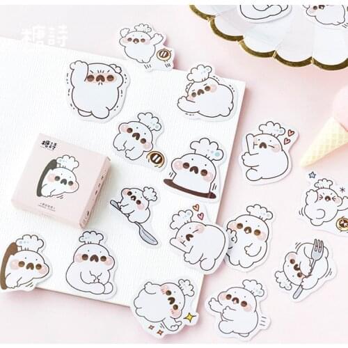 45 Pcs/box Cute Aninals Scrapbooking Stickers Diary Diy Decors Album Memo Planner Calendar Decorative Stick Label