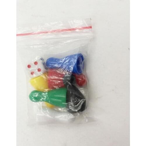 6Pcs Plastic Chessman Chess Pieces Game Dice for Children Kids Playing Games