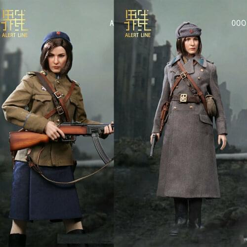 AL100031 1/6 WWII Soviet Army Female Doll In Stock Alert Line Full Set Action Figure Model Toy Full Set Doll For Collection