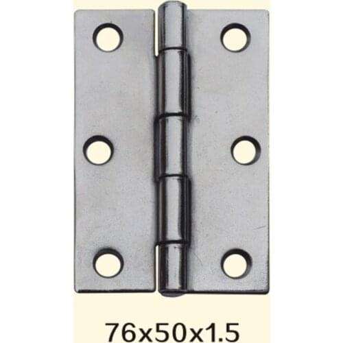 Freeshipping 76*50*1.5mm Iron Metal Hinge Sewing Machine Folding Table Furniture Flip Tray Hinges Big Door Hinges