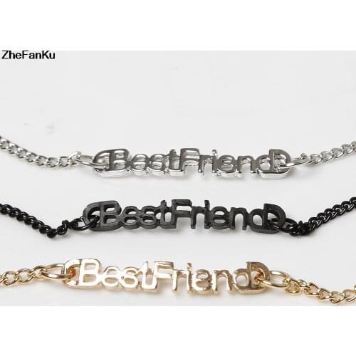 Women Bracelet Bangle Best Friends The English Letter Spelling Best Friends Forever Bracelet