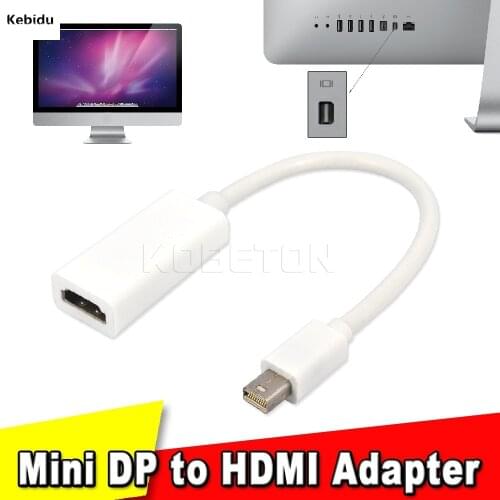 Thunderbolt Mini DisplayPort Display Port DP to HDMI-compatible Adapter Cable For Apple Mac Macbook Pro Air Notebook Laptop