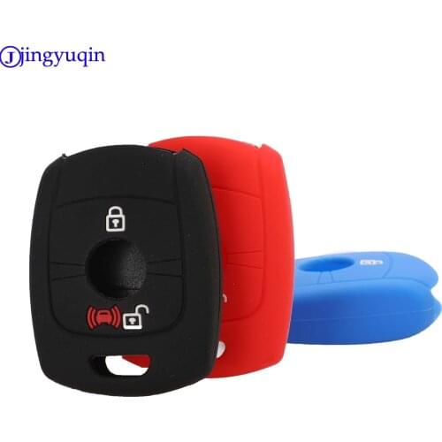 Jingyuqin Remote 2B Car Key Case Silicone For SSANGYONG ACTYON KYRON REXTON Holder