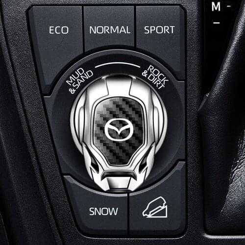 Car Start Stop Button Interior Engine Push Switch Cover Sticker 3D Accessories For Mazda Demio Funda Axela ATENZA CX5 CX4 RX8