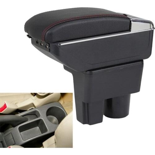 Leather Car Interior Parts Center Console Armrest Box for Suzuki Liana A6 Armrests with USB Free Shipping