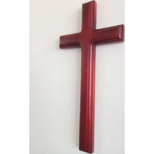 Christian Cross Solid Wood Cross Home Decoration Wall Hanging Crucifix Latin Cross Christianism Jesus Pray 31 Cm