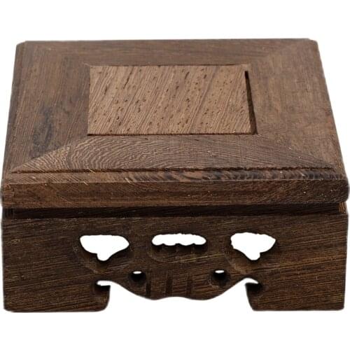 Bracket Display Shelf Bonsai Tray Holder Ornaments Flower Pot Rack Garden Decor Indoor Wooden Eco-friendly Succulents Pots Base