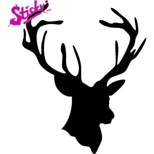 STICKY Deer Track Buck Hunt Car Sticker Decal Bicycle Motorcycle Accessories Laptop Helmet Trunk Wall Stickers