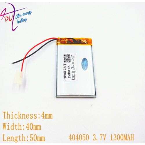 3.7V 1300mAh 384050 404050 Liter energy battery Lithium Polymer li ion Rechargeable Battery For Mp3 MP4 MP5 GPS mobile bluetooth
