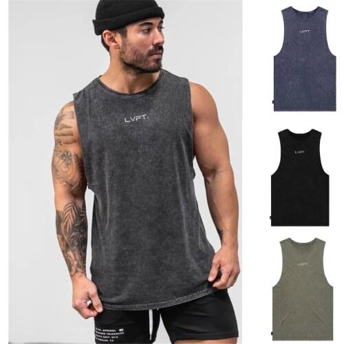 New Summer Brand Clothing Bodybuilding Cotton Shirt Fitness Trainning Men Tank Top Muscle Vest Stringer Undershirt Sleeveless